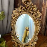 Baroque mirror from the 70s, in gilded wood