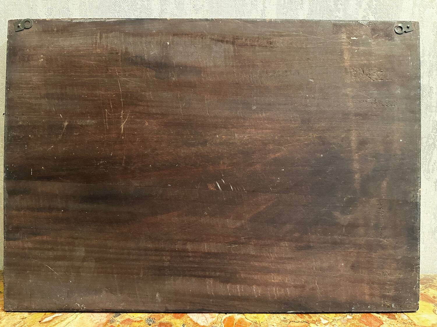 Tableau Alpin vintage années 50 - Sculpté et Pyrogravé - Ambiance Chal