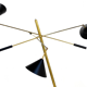 Lamp post pendulum with 3 arms in the style of Italian creations of the 1950s