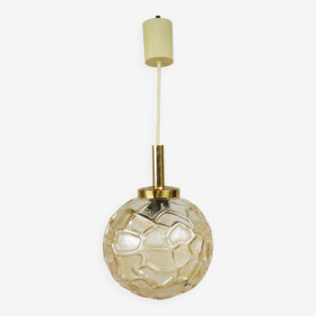 Glass pendant lamp, 1970s