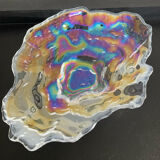 Empty vintage pocket in iridescent glass