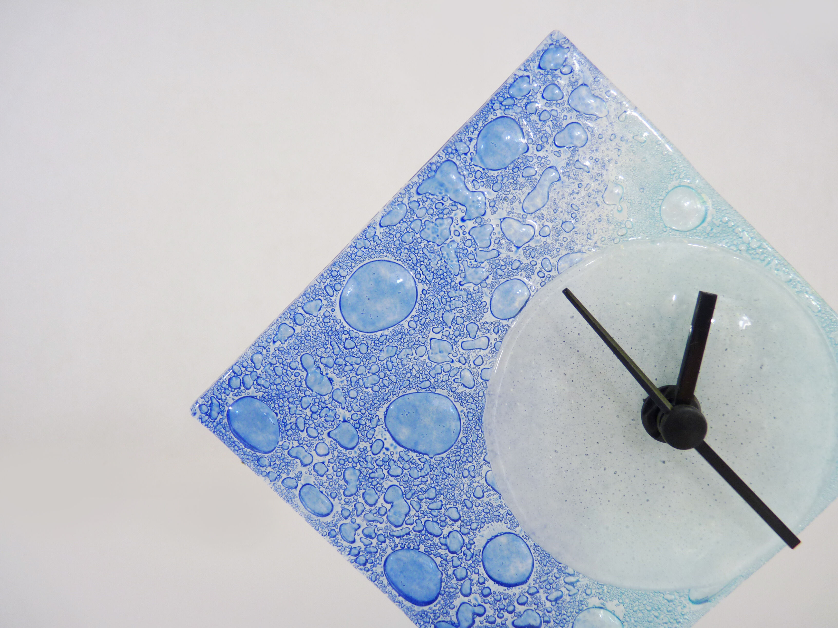 Vintage table clock in Murano glass year 70 80