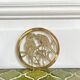Small brass trivet with parrots or inseparable birds
