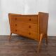 Beautiful vintage chest of drawers compass feet 1950 light oak