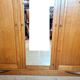 art deco period wardrobe in blond oak circa 1940