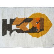 Colorful Berber carpet 242x147cm
