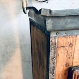 Wood and zinc cabinet