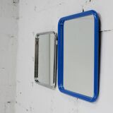Pair of tubular steel mirrors, france, circa 1970