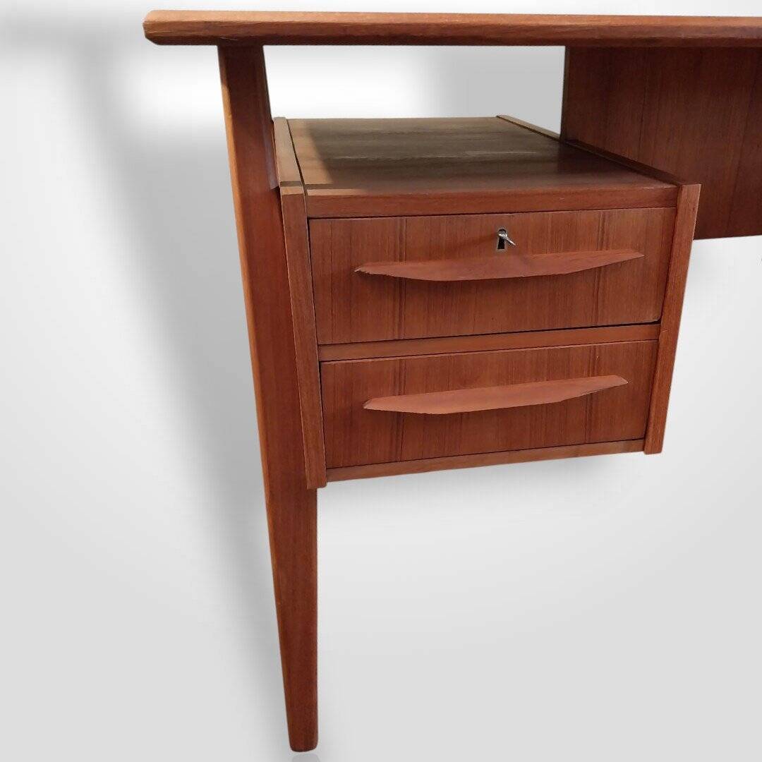 Bureau en teck par Gunnar Nielsen Tibergaard pour Tibergaard, Danemark, 1960s