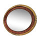 Miroir art déco ovale doré