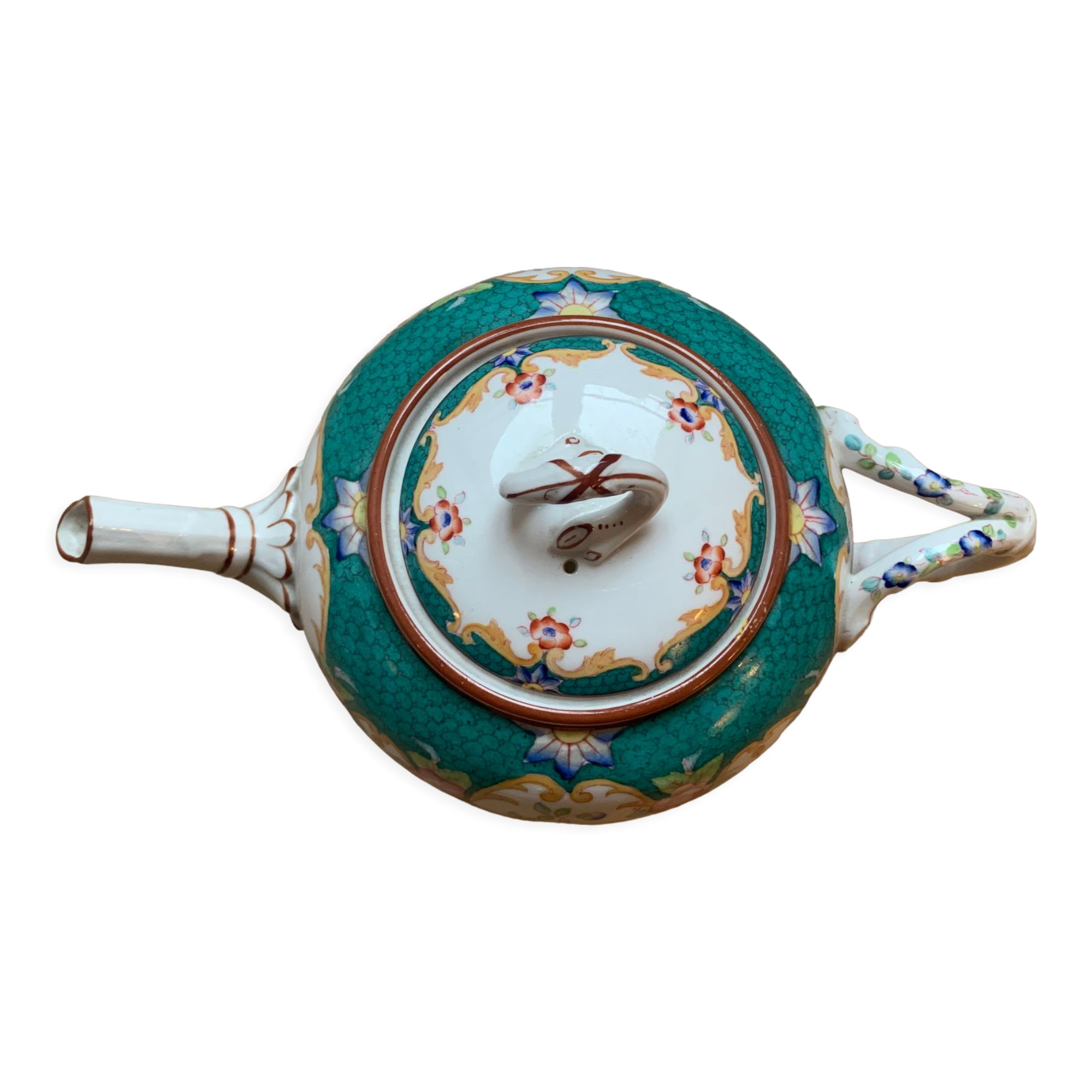 Porcelain teapot Sarreguemines