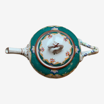 Porcelain teapot Sarreguemines