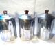 3 metal spice pots, 60s