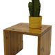 Table d'appoint vintage en bois de pin, petite table des années 1970