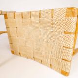 Pair of Swedish stools from the 1960s in lacquered birch, mid-century style.