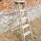 Former light wood painter's stepladder