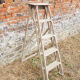 Former light wood painter's stepladder
