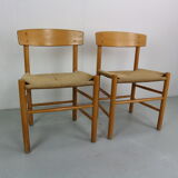Børge Mogensen J39 Vintage Dining Oak Chair Set of 2