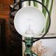 Old green metallic Jieldé lamp