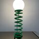 Vintage resort lamp in metal and opaline