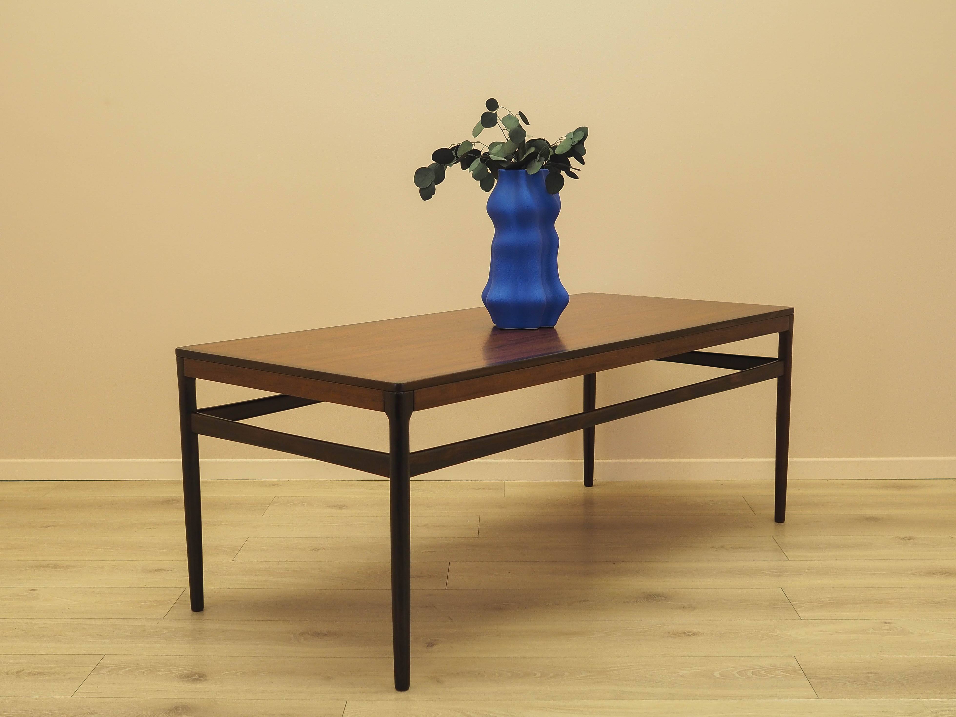 Danish rosewood coffee table, 1970s