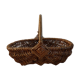 Old vintage rattan basket retro