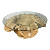 Vivai del sud “flower” rattan coffee table