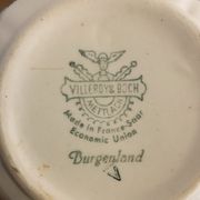 Villeroy and Boch Burgenland 1950 blue and white milk pot