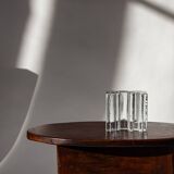 Modernist soliflore in molded glass, Germany, 1970s