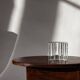 Modernist soliflore vase in molded glass, Germany, 1970s