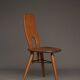 Italian oak accent chair, 1950s