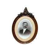 Framed man