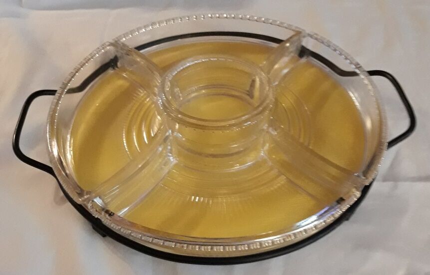 Plateau à hors-d 'œuvre - années 60