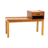 Teak telephone bench, Sweden, 1960