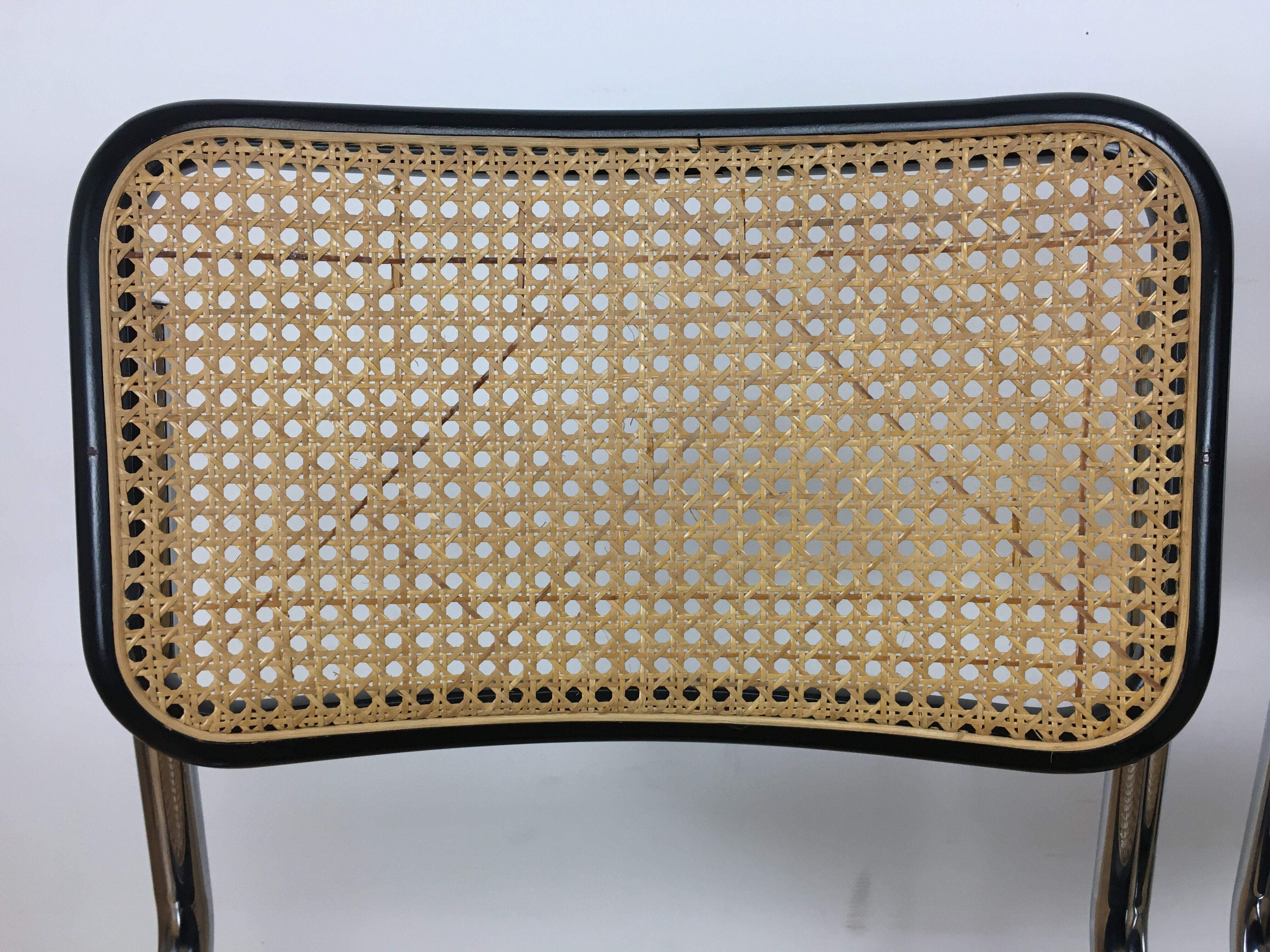 4 chairs Cesca B32 by Marcel Breuer