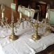 Paire de girandoles en bronze vers 1940