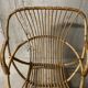 Fauteuil en rotin années 60