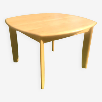 Table à manger extensible en hêtre, 1980