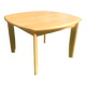 Vintage beech extendable dining table 1980