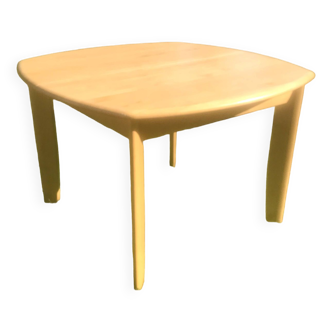 Table à manger extensible en hêtre, 1980