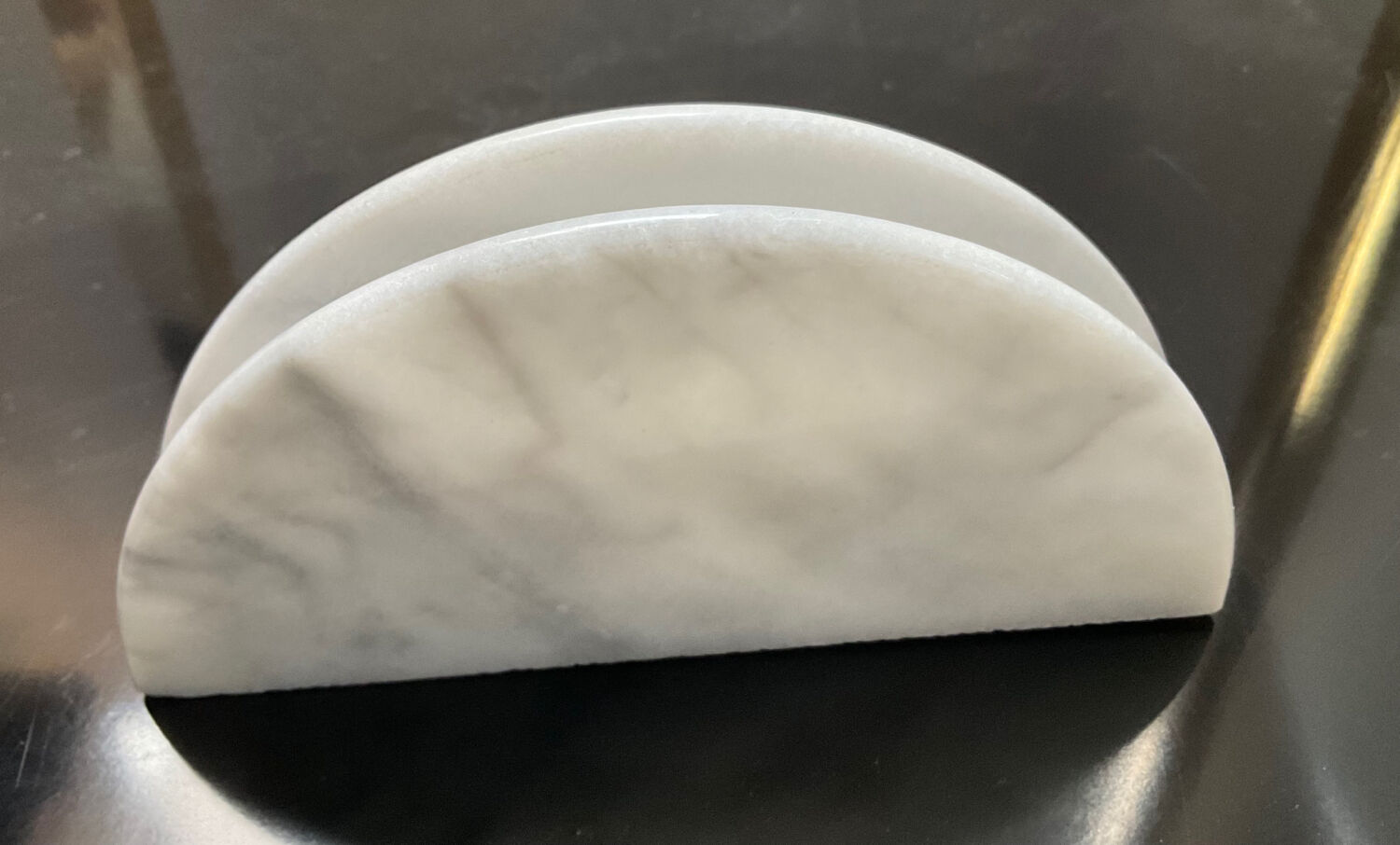 Vintage letter holder in white marble