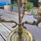 Vintage Bouillotte Lamp in Bronze – Empire/Directoire Style – Signed F.B.
