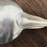 Set of 5 white metal spoons from the 20s