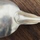 Set of 5 white metal spoons from the 20s