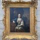 Tableau ancien, portrait d’une femme galante signé, début XVIII siècle