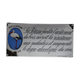 Enamelled plaque Potasse d'Alsace