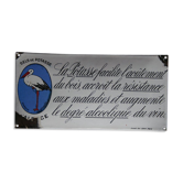 Enamelled plaque Potasse d'Alsace