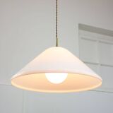 Elpis Pendant by Luigi Massoni for Guzzini in Plexiglass & Brass, 1970s