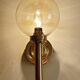 Pair Vintage Scandinavian Glass Wall Lights