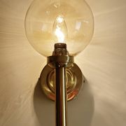 Paire d'appliques murales vintage scandinaves en verre